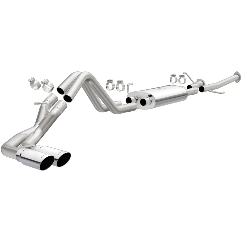 MagnaFlow 14 Toyota Tundra V8 4.6L/5.7L Acero inoxidable C/b Escape Doble paso del mismo lado. Neumático trasero