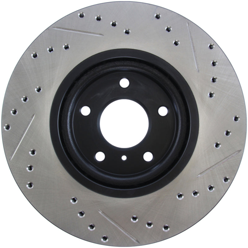 Rotor delantero derecho ranurado y perforado StopTech 06-07 350Z / 05-07 G35 exp Sport/ 06-07 G35X SportStop