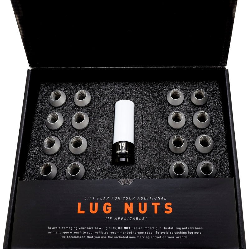 Mishimoto Steel Locking Lug Nuts M14x1.5 20pc Set Silver - BattleBorn SpeedShop