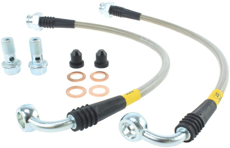Latiguillos de freno traseros de acero inoxidable StopTech 07-08 Infiniti G35