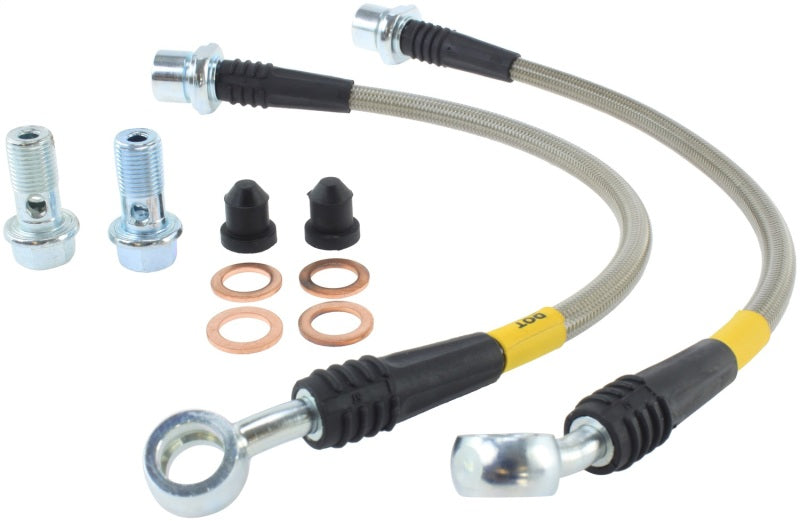 Conductos de freno traseros de acero inoxidable StopTech 00-05 Celica GT-S/05-08 Scion tC