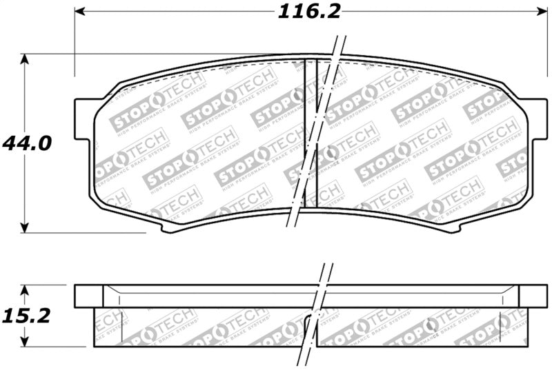 Pastillas de freno StopTech Street - Traseras