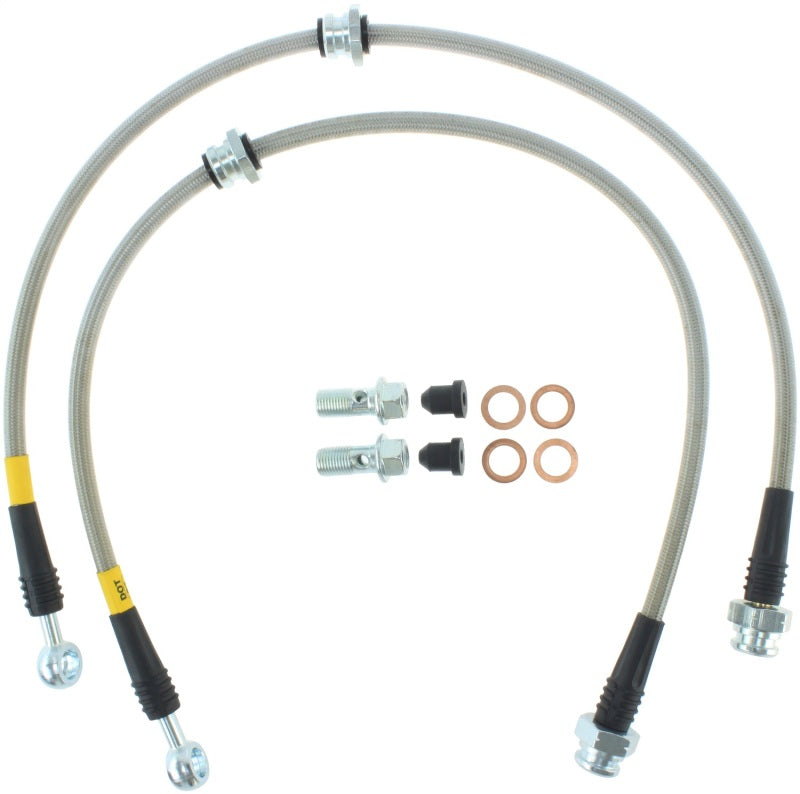 Líneas de freno traseras de acero inoxidable StopTech 00-06 Nissan Sentra SE-R