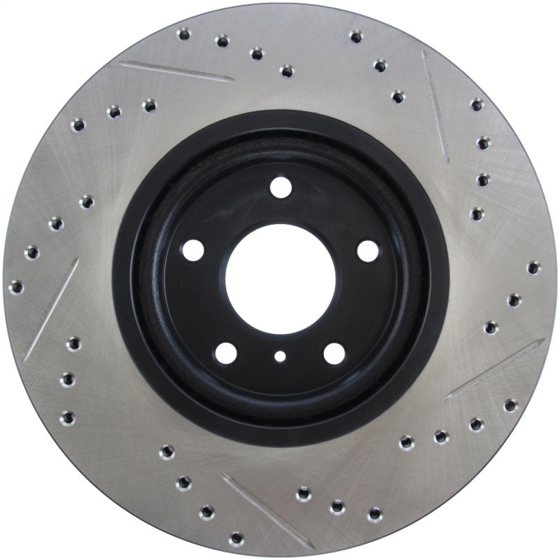 Rotor delantero derecho ranurado y perforado StopTech 06-07 350Z / 05-07 G35 exp Sport/ 06-07 G35X SportStop