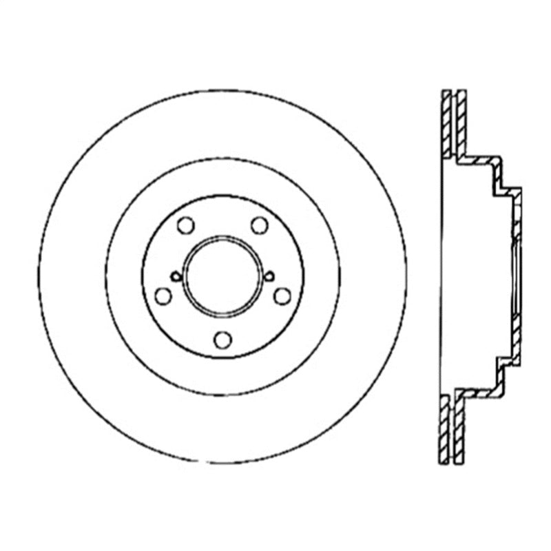 Rotor ranurado trasero izquierdo StopTech Power Slot WRX 06-07 / LGT 05-08