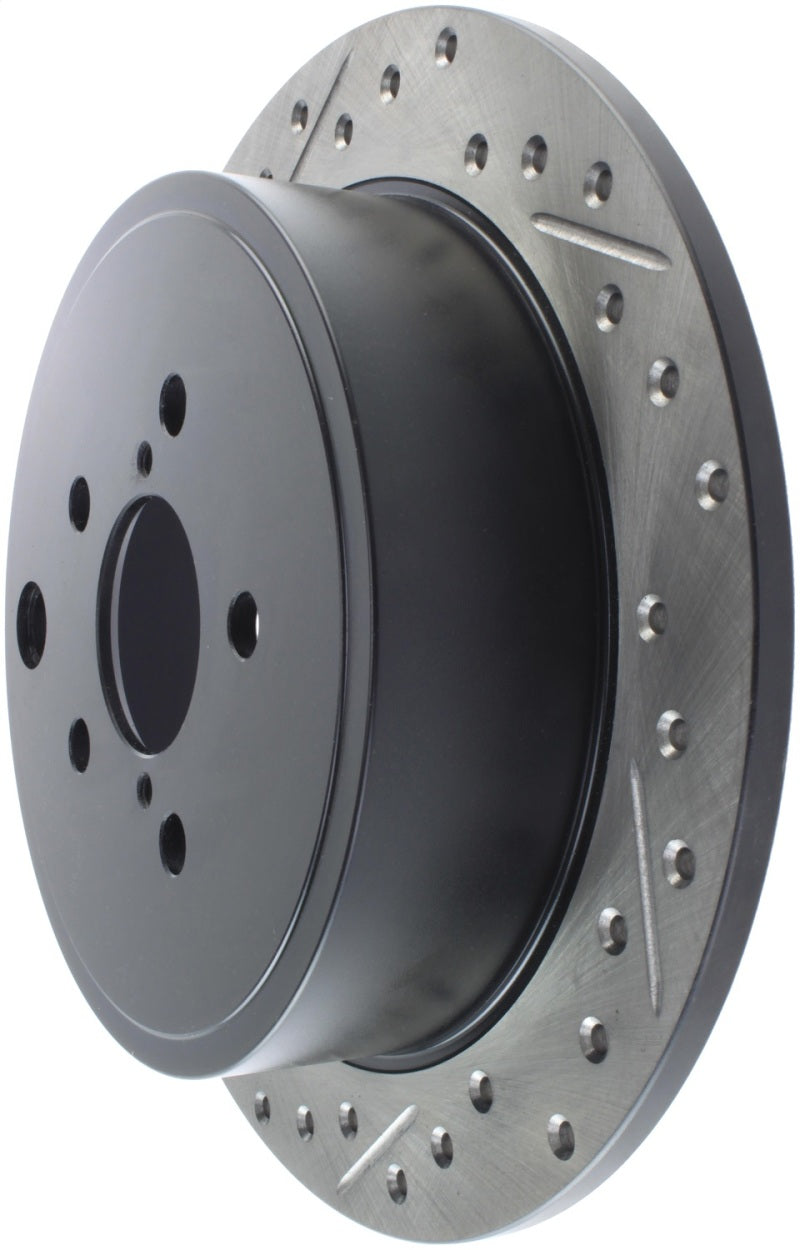 Rotor trasero derecho ranurado y perforado StopTech 08-10 Impreza WRX (Exc STi)/08-10 Impreza Coupe/Sedan