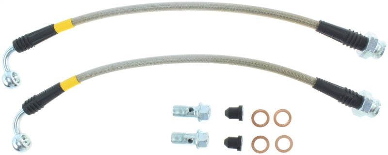 Latiguillos de freno traseros de acero inoxidable StopTech 07-08 Infiniti G35