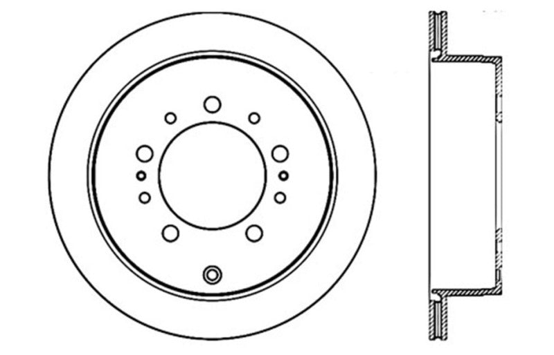 Rotor de freno deportivo ranurado y perforado StopTech