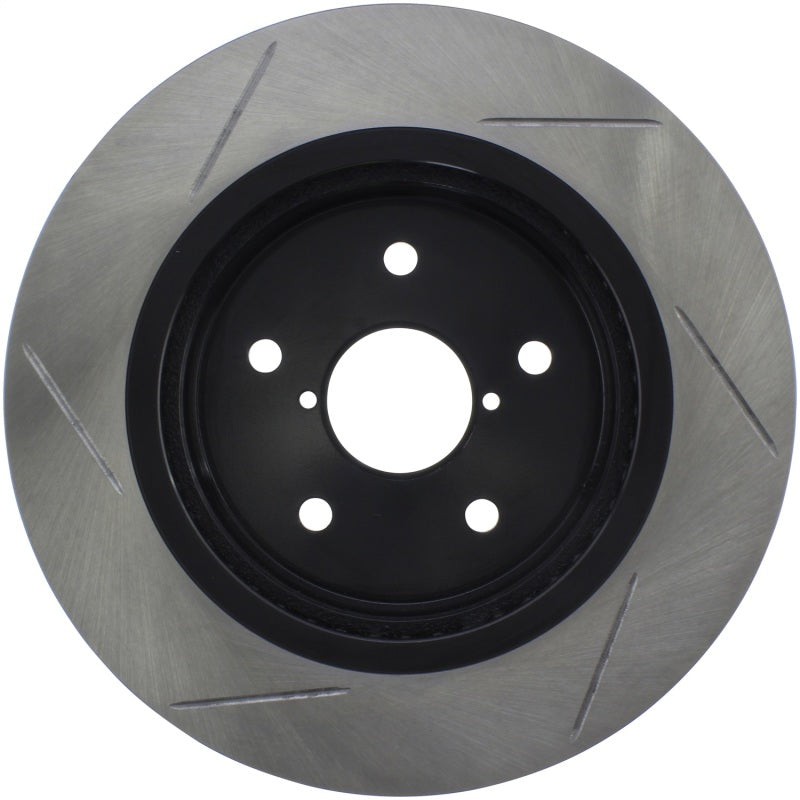 Rotor trasero izquierdo ranurado deportivo StopTech 16-17 Subaru WRX con tecnología EyeSight