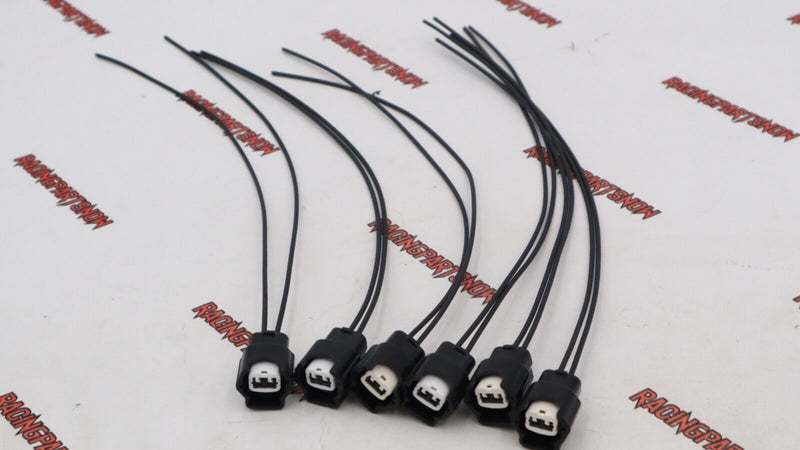 6 conectores de inyector de combustible para 300zx, 240sx, 200zx, Silvia, RB25DET, SR20DET 