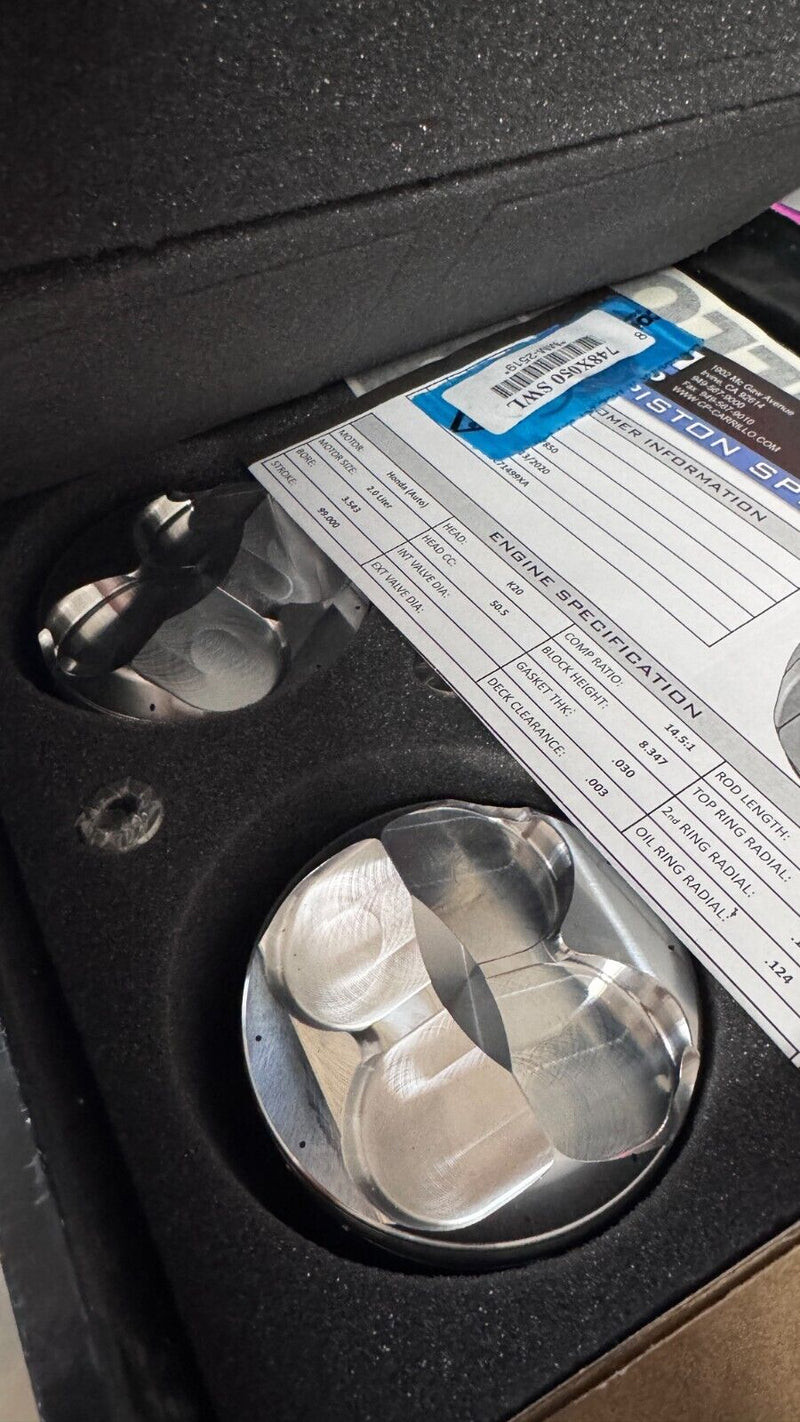 Juego de pistón y segmento CP para Honda Auto K20 - Diámetro interior de 90 mm, relación de compresión de 14,5:1 