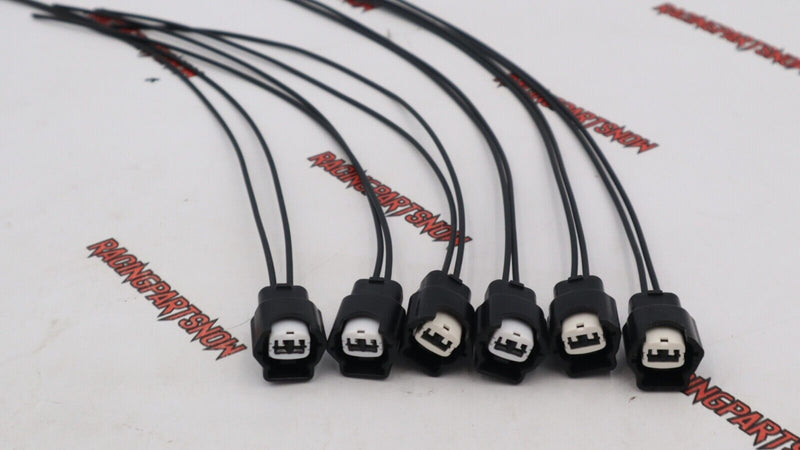 6 conectores de inyector de combustible para 300zx, 240sx, 200zx, Silvia, RB25DET, SR20DET 