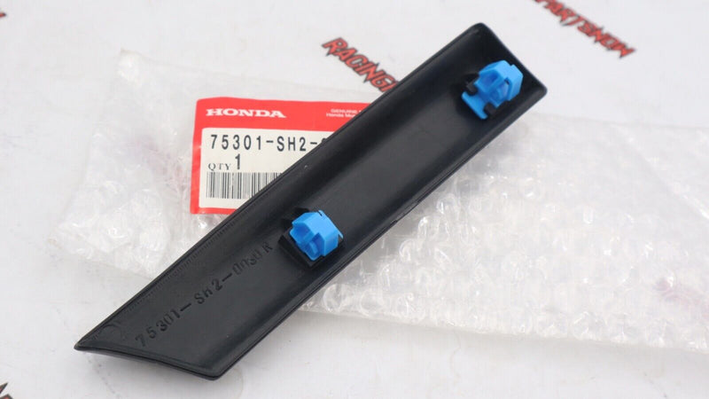 NUEVO protector de moldura de guardabarros delantero Honda OEM 90-91, lado del pasajero 75301-SH2-013 