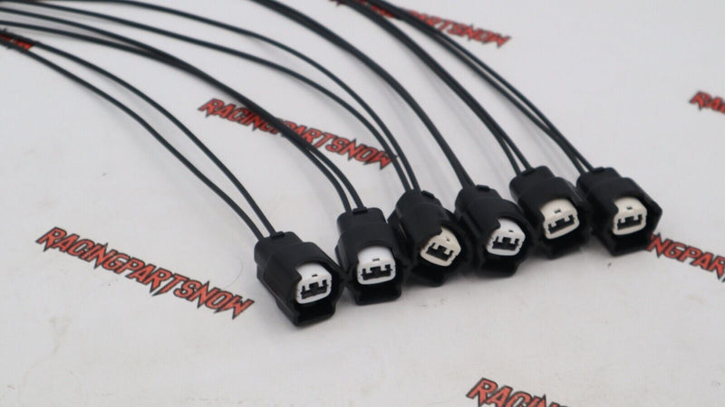 6 conectores de inyector de combustible para 300zx, 240sx, 200zx, Silvia, RB25DET, SR20DET 