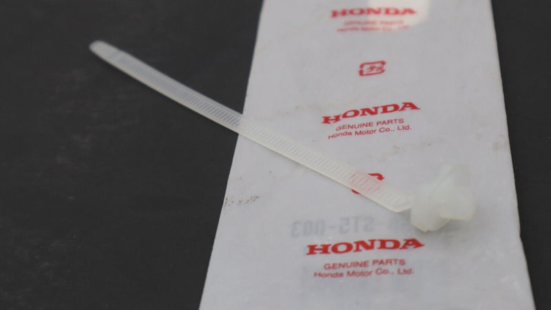 OEM Honda 91558-ST5-003 Banda de arnés con clip (135 mm) (orificio de 7 mm) (natural)