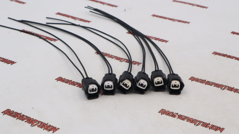 6 conectores de inyector de combustible para 300zx, 240sx, 200zx, Silvia, RB25DET, SR20DET 