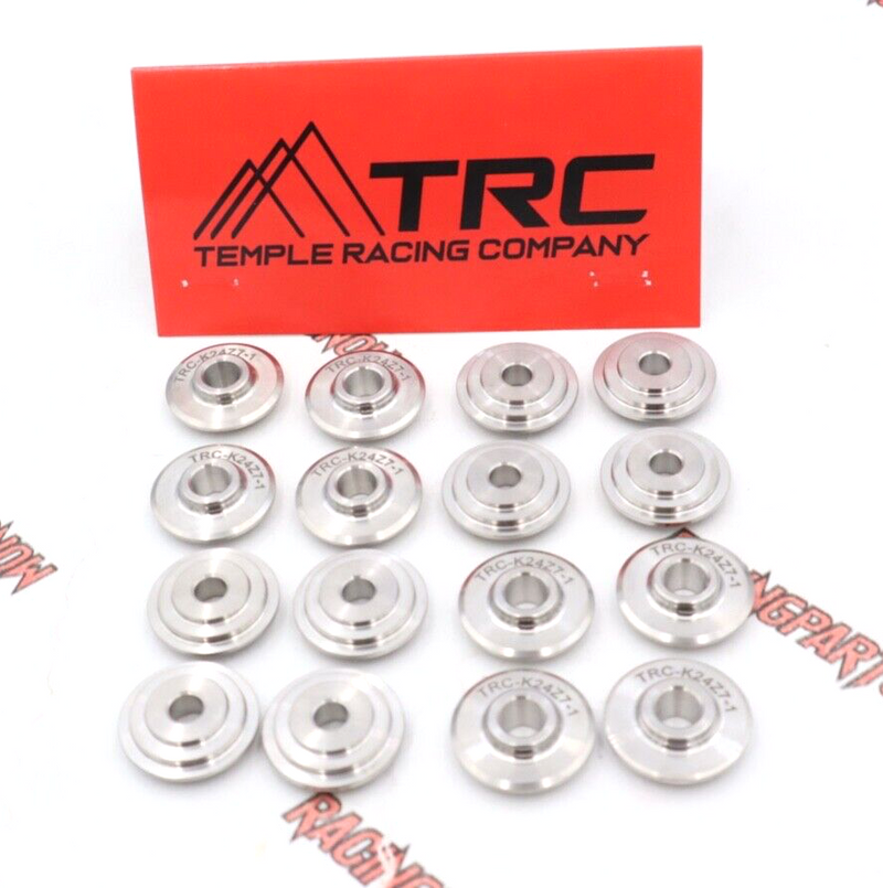 Retenedores de resorte de válvula de titanio Temple Racing Co. para Honda Acura K24Z7 12-15 TRC 
