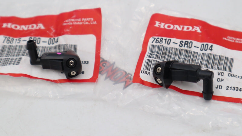 Juego de boquillas para lavaparabrisas de capó originales de Honda, modelos Civic CRX 1990-1997 y más