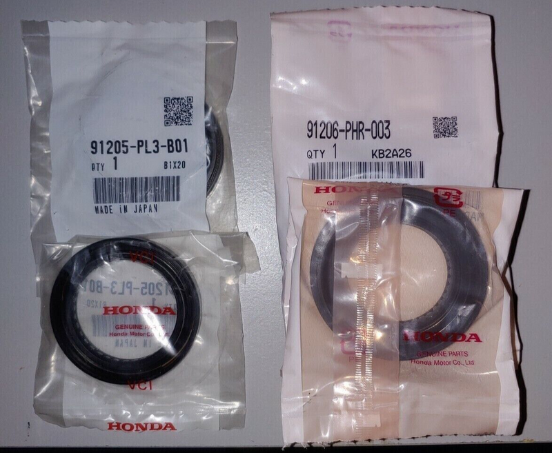 Juego de 2 sellos de eje originales Honda OEM K-Series de 6 velocidades, NUEVOS, SELLADOS, CIVIC SI RSX TSX 