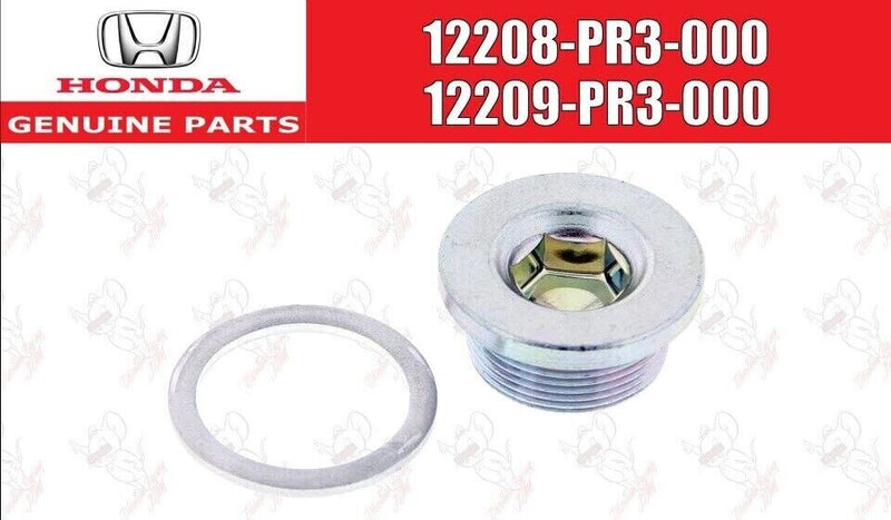 KIT DE TAPÓN DE PUERTO DE REFRIGERANTE ORIGINAL HONDA ACURA SERIE B, TAPÓN DE EXPANSIÓN Y ARANDELA 
