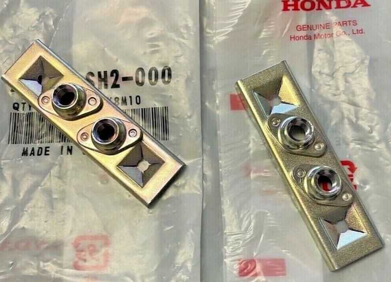 71113-SH2-000 X2 OEM Tuerca de placa de matrícula delantera Honda Montaje de parachoques Integra Civic