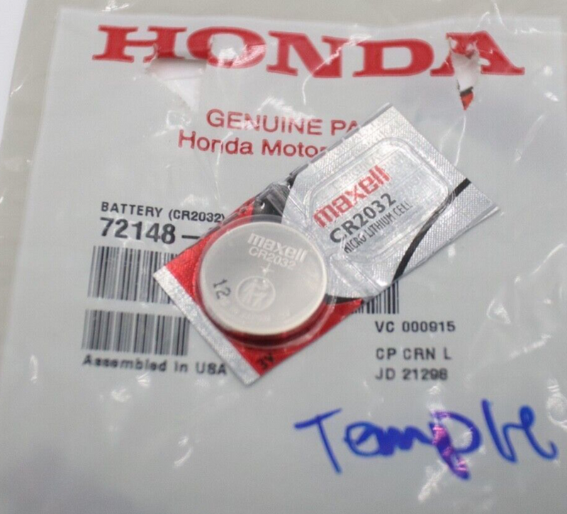 Batería original para llavero inteligente Honda OEM / SMART CR2032