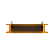 Mishimoto Universal - 8AN 10 Row Oil Cooler - Gold - BattleBorn SpeedShop