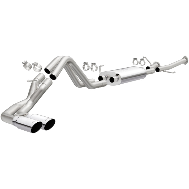 MagnaFlow 14 Toyota Tundra V8 4.6L/5.7L Acero inoxidable C/b Escape Doble paso del mismo lado. Neumático trasero
