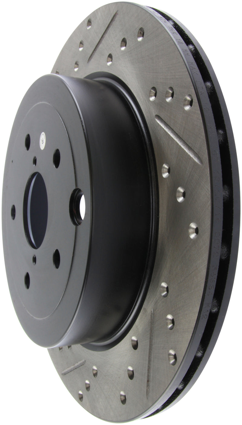 Rotor de freno deportivo ranurado y perforado StopTech 08+ Subaru STI (no compatible con modelos 05-07)
