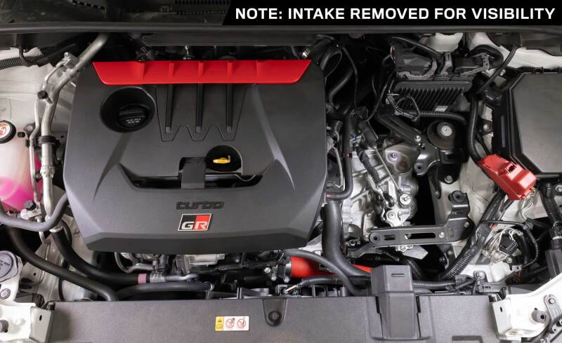 Kit de tubería de carga K&amp;N 23-24 Toyota GR Corolla L3 1.6L - Rojo arrugado