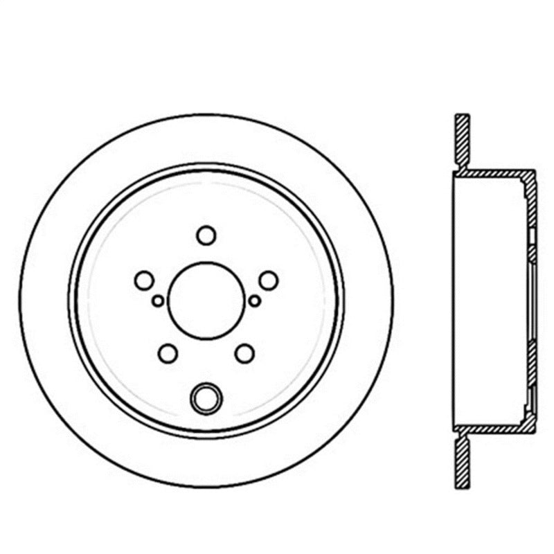 Rotor ranurado trasero derecho StopTech Power Slot WRX 08-10