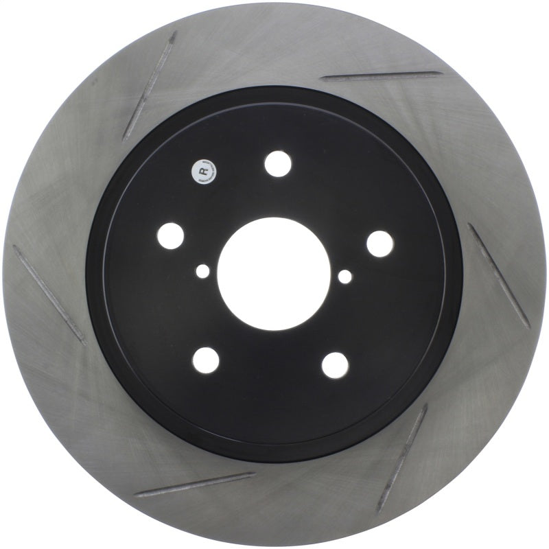 Rotor trasero derecho ranurado deportivo StopTech 16-17 Subaru WRX con tecnología EyeSight