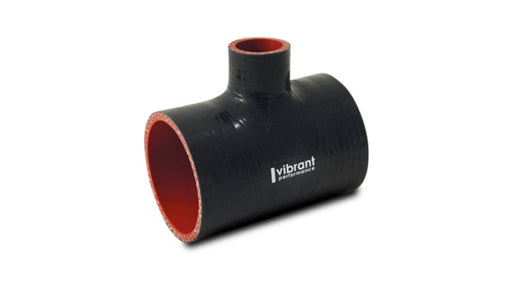 Vibrant Silicone T - Hose Coupler Hose ID 2.50in Overall Length 4in Branch ID 1in - BattleBorn SpeedShop