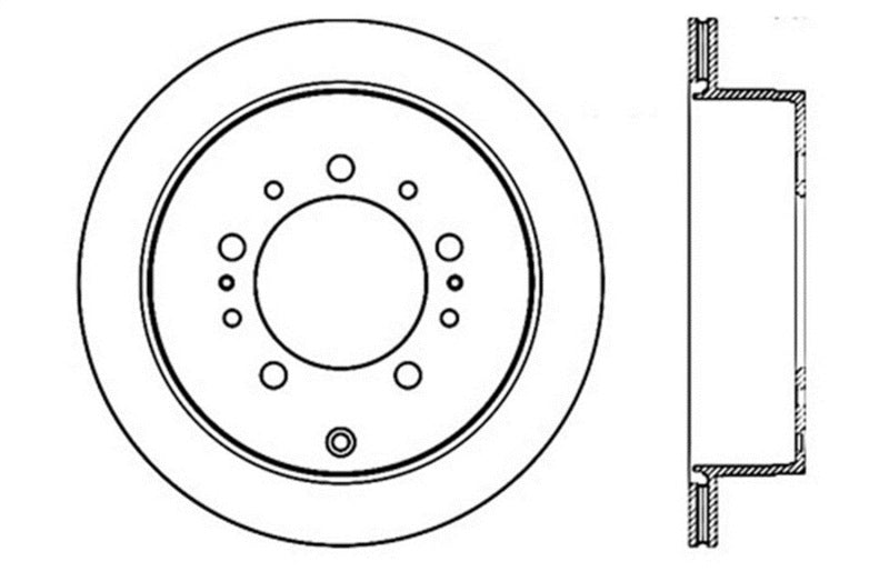 Rotor de freno deportivo ranurado y perforado StopTech