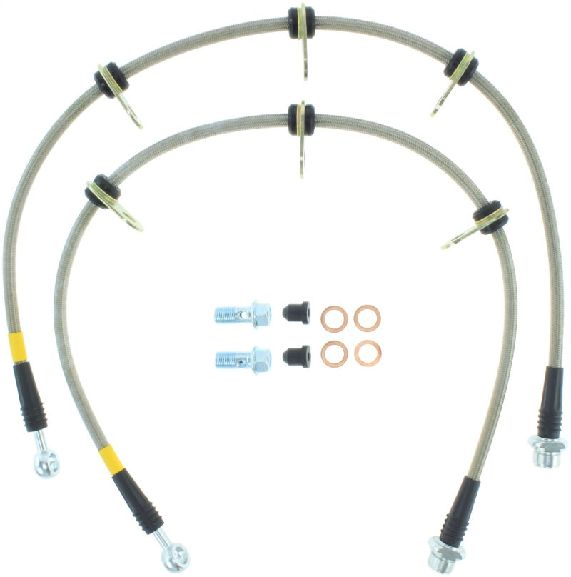 Líneas de freno traseras de acero inoxidable StopTech 08-12 Toyota Sequoia
