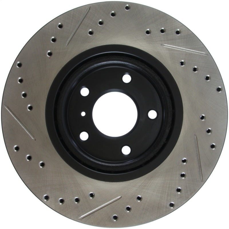 Rotor delantero izquierdo ranurado y perforado StopTech 06-07 350Z / 05-07 G35 exp Sport/ 06-07 G35X SportStop