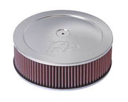 K&N Custom Round Filter 5 - 1/8in FLG / 11in Dia / 4 - 3/4in H w/VENT - BattleBorn SpeedShop
