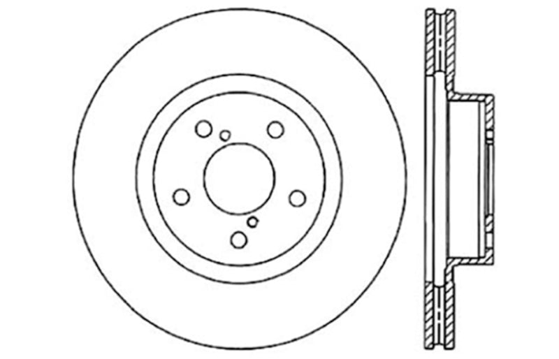 Rotor de freno deportivo ranurado y perforado StopTech
