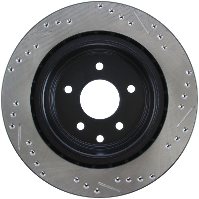 Rotor trasero derecho ranurado y perforado StopTech 06-07 350Z / 05-07 G35 / 06-07 G35X SportStop