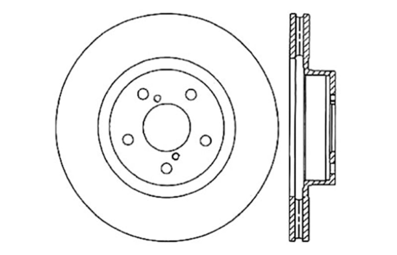 Rotor de freno deportivo ranurado y perforado StopTech