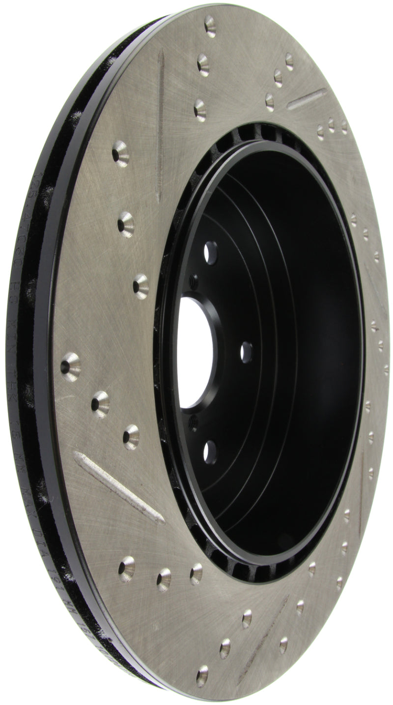Rotor de freno deportivo ranurado y perforado StopTech 08+ Subaru STI (no compatible con modelos 05-07)