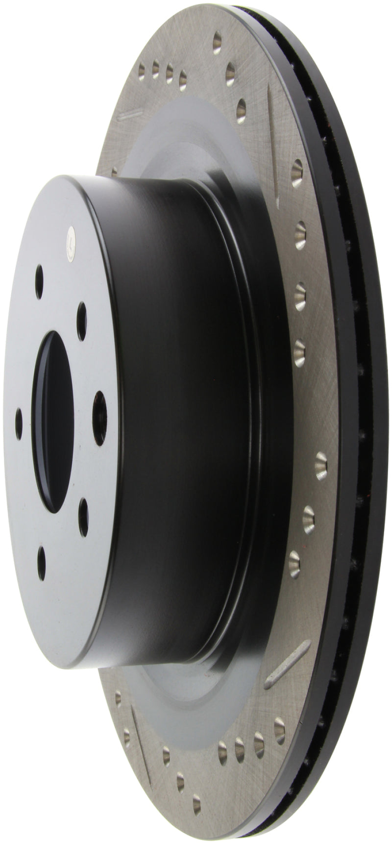 Rotor trasero izquierdo ranurado y perforado SportStop StopTech 06-07 350Z / 05-07 G35 / 06-07 G35X