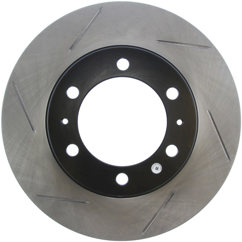 Rotor delantero derecho ranurado StopTech Power Slot para Toyota Tacoma 05-09/4 Runner 03-09