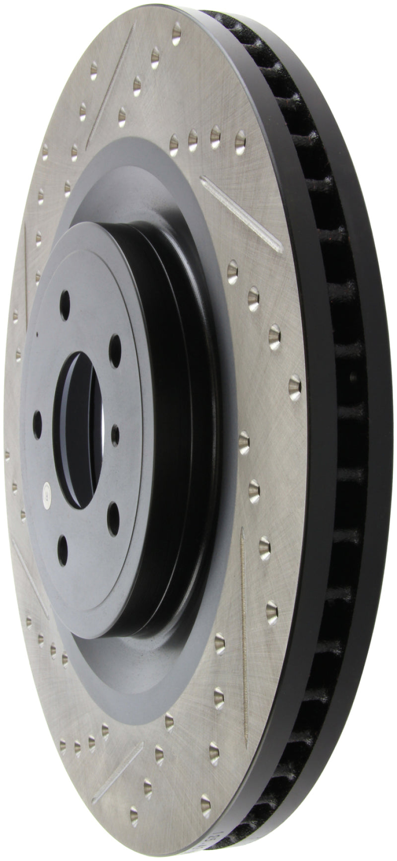 Rotor delantero derecho ranurado y perforado SportStop para Infiniti G37 / Nissan 370Z de StopTech