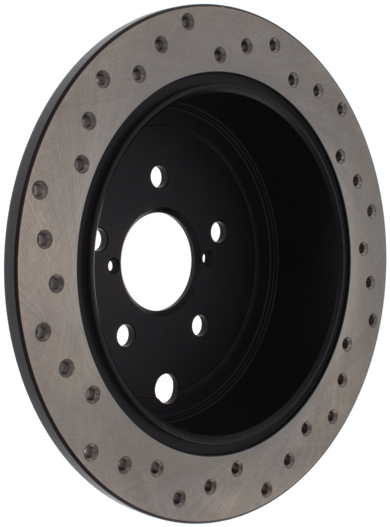 Rotor trasero izquierdo perforado StopTech WRX 08-10