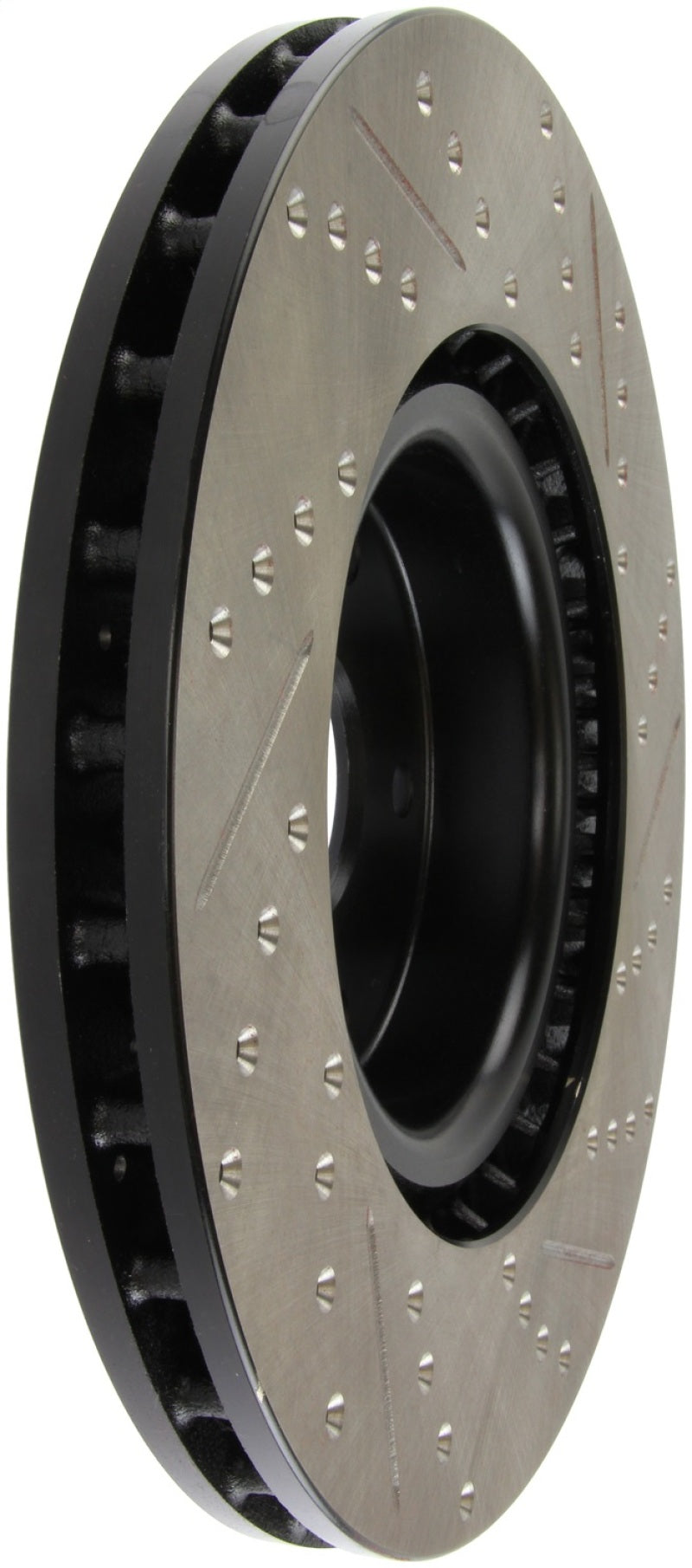 Rotor delantero derecho ranurado y perforado StopTech 05-10 Subaru Impreza WRX/STi