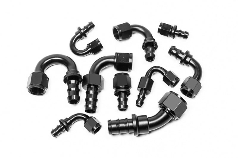 Radium Engineering - 6AN 180 Degree Push - Lok Hose End - BattleBorn SpeedShop