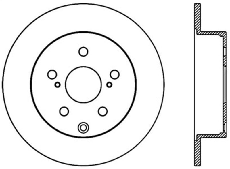 Rotor perforado y ranurado StopTech Sport - Trasero izquierdo