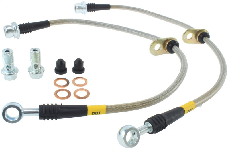 Kit de línea de freno delantera de acero inoxidable StopTech 08-10 Toyota Land Cruiser