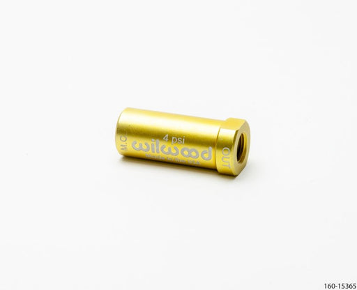 Wilwood Residual Pressure Valve - New Style 4 PSI / Gold - BattleBorn SpeedShop